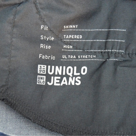 UNIQLO Skinny High‎ Rise Ultra Stretch Jeans, Medium Wash - Size 4 - Picture 6 of 7